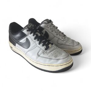 Nike Air Force 1 Low Men’s Size 12 Neutral Grey Black Sneakers 313642-001